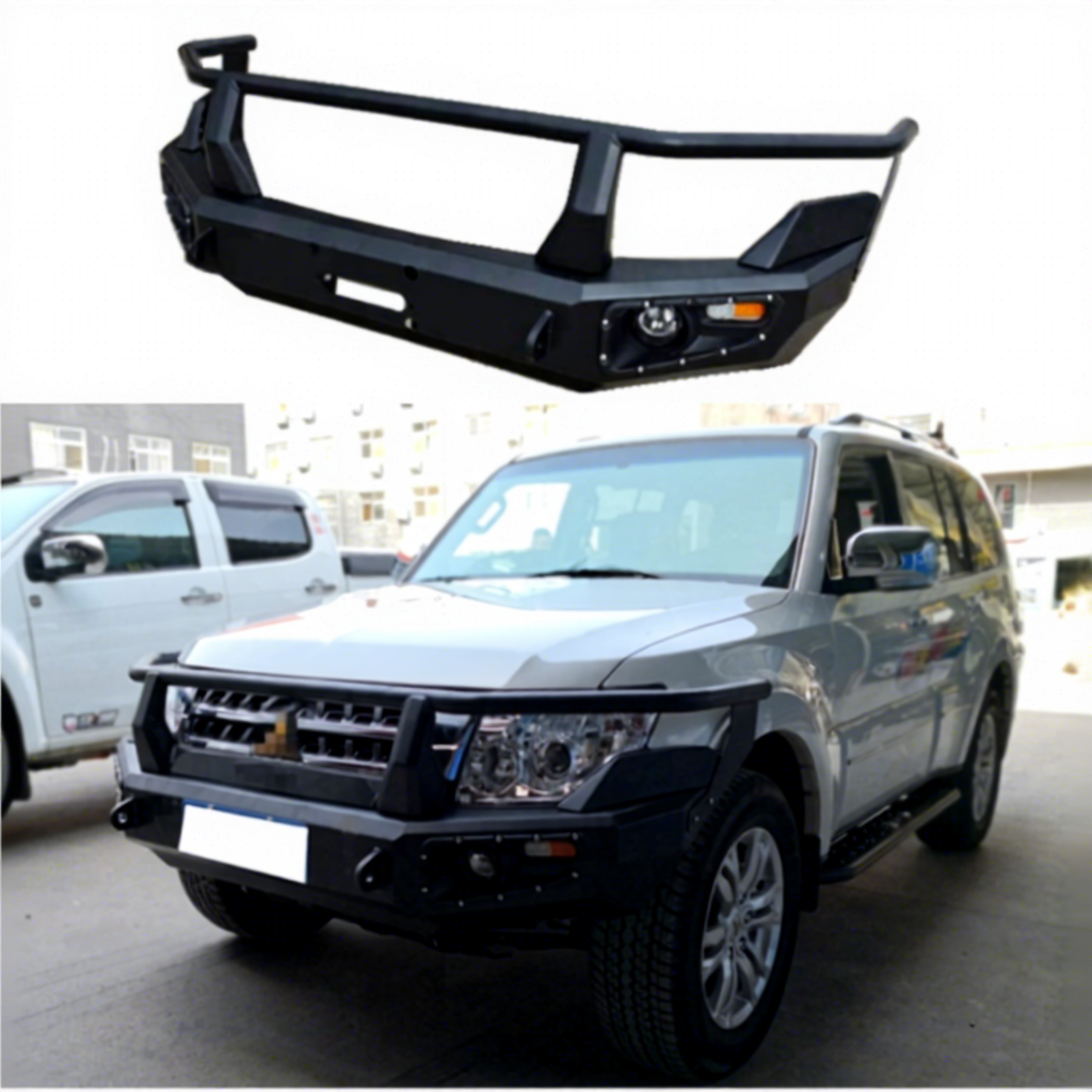 New High Quality 4x4 Offroad Bull Bar for 2006-2021 Pajero V93 V97 Gen 4 NS NT NW Front Bumper Bolt-On