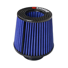 Load image into Gallery viewer, New KYOSTAR Universal Cleanable Black Glossy Carbon Fiber 3.5'' (89mm) Air Intake Mushroom Cone Filter-Washable