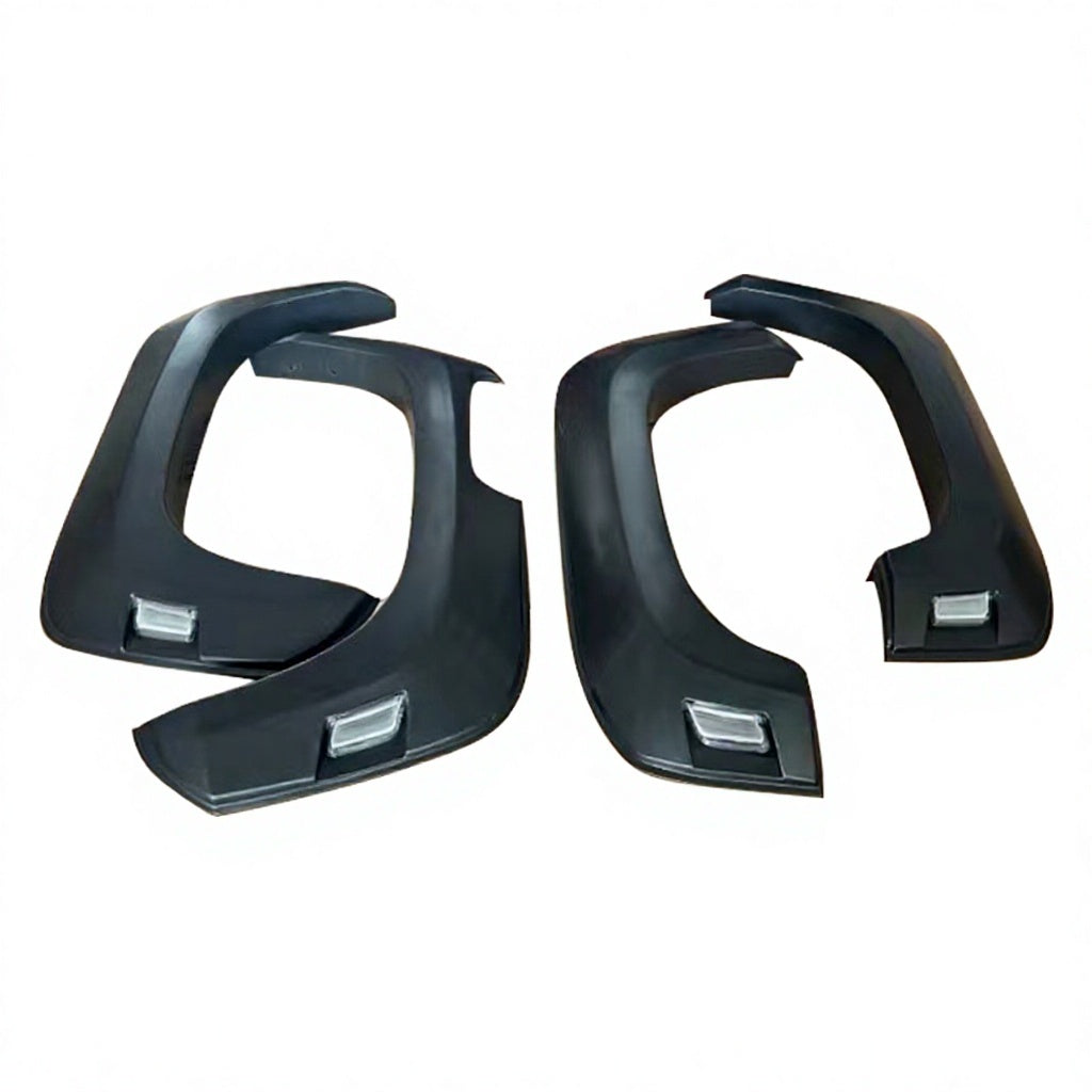 New OEM Style ABS Matte Black Fender Flares LED Lights L200 Triton MV Dual Cab 2024 Auto Parts
