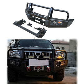 New Quality Front Bumper Bullbar for Prado 120 Series LC120 FJ120 Winch off Road Accessories Steel Powder Coating Bolt-O