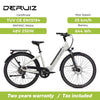 2024 New Electric Bike Bafang 48V 250W Motor DERUIZ Electric Bike 28 Inch City Electric Bicycle Ebike 48V 644WH Lithium Battery