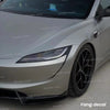 Front Bumper Lip Carbon Fiber Spoiler for Tesla Model 3 Model Y Model 3 Highland