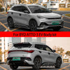 Adecuado para Byd Atto 3 Accesorios Kit Body Body BYD ATTO3 EV Falda lateral del labio frontal Difusor Spoiler Negro Samurai Modificación