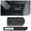 For Tesla Cybertruck 2024 Car Storage Box Storage Tidying Accessories Center Console Lower Non-slip Pad Organizer Case Tray 2PCS