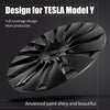 4PCS Design for TESLA Model Y 2020-2024 Vehicle Full Coverage Blade Wheel Cover Cap 19 Inches Hubcaps  Automobile Accessories