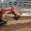 USA Stock 15HP Mini Excavator 1 Ton Crawler Excavator with Enclosed Cab Samll Digger Door to Door Delivery