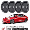 4 Pcs Car Door Shock Absorber Flexible Car Door Lock Protector Silicone Car Door Lock Latches Cover for Tesla Model X Model S Model 3 Model Y