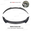 Front Bumper Lip Carbon Fiber Spoiler for Tesla Model 3 Model Y Model 3 Highland