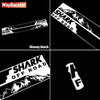 2 Pcs Door Side Stripes Skirt Sticker Mountain Off Road Carbon Fiber Vinyl Decal For BYD Shark Pick Up 2024 2025 Accessories