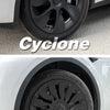 4PCS Design for TESLA Model Y 2020-2024 Vehicle Full Coverage Blade Wheel Cover Cap 19 Inches Hubcaps  Automobile Accessories