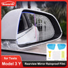 2pcs Rearview Mirror Rainproof Film for Tesla Model 3 Y 2023 Anti-fog Film Full Screen Sticker Safe Driving Auto Accessories