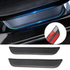 For Tesla Model Y 2021 2022 ABS Rear Door Sill Protector Scuff Plate Cover Door Inner Sill Cover & Outer Door Sill Decal Sticker