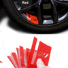 6Pcs Nline Car Wheel Sticker For Hyundai Models