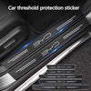 3D Carbon Fiber Car Sticker Auto Door Sill Side DIY Paste Protector Strip For BYD F3 E6 Yuan Plus Atto F0 G3 I3 Ea1 Song Max