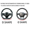 For Hyundai i40 i30 i10 ix35 ix25 Tucson Accent Elantra Santa Fe Creta Solaris Kona 37-38cm Car Steering Wheel Cover PU Leather