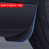 Soft Mud Flaps For Tesla Model Y 3 Highland Accessories TPE Mudguards Original Design Fender Anti-Snow Anti-Sand Guard Protector