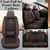 Front+Rear Car Seat Cover Set for Hyundai Sonata Genesis G80 G90 Grandeur HB20 Ix20 I20 I10 Matrix Rohens Tucson 2019 Veracruz