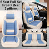 Front+Rear Car Seat Cover Set for Hyundai Sonata Genesis G80 G90 Grandeur HB20 Ix20 I20 I10 Matrix Rohens Tucson 2019 Veracruz