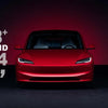 [2024] Para Tesla New Model 3 Highland 2024 Cámara de la cámara lateral Protector de tapa blanca blanca rojo brillante mate de fibra de carbono mate patrón