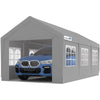 Heavy Duty 10x20 ft Carport Canopy with Removable Window Sidewalls, Portable Garage Tent for Car & Boat