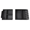 Car Floor Console Organizer for Tesla Cybertruck 2023 2024 Tray Bottom Storage Box with Black Antislip Mat