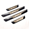 4Pcs/SET Stainless Steel Plastic For 2024 2025 Byd Shark Auto Door Sill Pedal Scuff Plate Decoration Cover Car Accessories