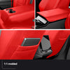 Full Set Nappa Leather Seat Covers For Tesla  Cybertruck 2024  5 Seat Waterproof Scratch Proof  Black White Seat Cover