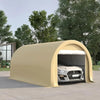 Heavy Duty 10' x 16' Portable Garage Storage Tent with Large Zippered Door Carport, Anti-UV PE Canopy Cover for Car, Truck & Boat