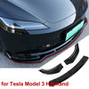 For Tesla Model 3 Highland 2024 Trim Body Kits Front Bumper Lip Splitter Spoiler Guard Diffuser Exterior Protection Accessories