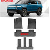 Use for RIVIAN R1S SUV car carpet RIVIAN R1S SUV floor trunk mat Full Set Trim to Fit For RIVIAN R1S SUV waterproof floor mat