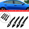 LHD For Hyundai i30 2012 2013 2014 2015 2016 Carbon Fiber Style Car Door Handle Cover Sticker Trim Accessories Protect Decor