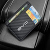 Men's Slim Minimalist Front Pocket Leather Wallets RFID Blocking Credit Card For BYD Tang F3 E6 Atto 3 Yuan Plus Song ev Max F0