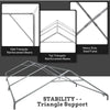 Heavy Duty 10x20 ft Carport Canopy with Removable Window Sidewalls, Portable Garage Tent for Car & Boat