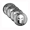 Aluminum 4PCS 56mm Skull Badge Car Wheel Center Hub Caps Emblem Stickers For Ford BMW Hyundai Mercedes Audi Toyota Alfa Romeo