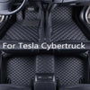 TPE Floor Mats for 2024 Tesla Cybertruck Pickup All-Weather Trunk Bed Mats Odorless High-Coverage Floor Liner Protection