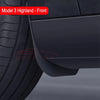 Soft Mud Flaps For Tesla Model Y 3 Highland Accessories TPE Mudguards Original Design Fender Anti-Snow Anti-Sand Guard Protector