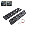 Air Flow Intake Universal Scoop Bonnet Side Fender Car Decorative Cover Hood Vent Louver Cooling Panel Trim Set