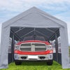 Heavy Duty 10x20 ft Carport Canopy with Removable Window Sidewalls, Portable Garage Tent for Car & Boat