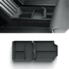 2pcs Lower Center Console Organizer Tray for Tesla Cybertruck 2024, TPE Floor Console Organizer Storage Tray Accessories