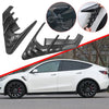 2Pcs Car Side Camera Indicator Protection Cover Trim For Tesla For Model 3/ Y Plastic Glossy Black / Carbon Fiber Look Decorate