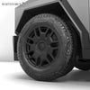 For Tesla Cybertruck 2024 Wheel Hubcaps ABS Snap-on Installation Firm Fit Cyber Truck Wheel Hub Center Caps Car Decoration