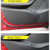 Para Tesla Model 3 Y S X Door Interior Anti-Kick Protective Films & Door Sills Anti-scuff Pedal Sticker-Fibra de carbono Películas de fibra de carbono