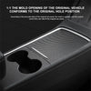 1~5PCS For Tesla Model 3 Y 2021-2023 Center Console Panel Sticker Wood Grain Film Carbon Central Control Cover Car Interior