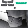 LUCKEASY For Tesla Model Y 2020-2024 Rear Wheel Mud Flaps Car Modification Accessories Model 3 Splash Guards Mud Fenders Kit