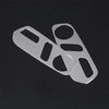 2 PCS Car Front Seat Adjustment Switch Panel Cover Trim Accessories Silver Aluminum Alloy For Rivian R1T R1S 2022 2023