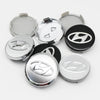 4PCS 60MM 65MM Wheel Centre Rim Caps Emblem For Hyundai I10 I20 I30 I40 IX20 IX35 Tucson Solaris Accent Auto Accessories