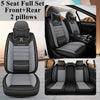 Front+Rear Car Seat Cover Set for Hyundai Sonata Genesis G80 G90 Grandeur HB20 Ix20 I20 I10 Matrix Rohens Tucson 2019 Veracruz