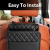 Multi-functional car seat back storage bag Leather storage bag Garbage bag Storage bag Garbage can storage for most models