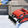 USA STOCK Gasoline Mower Remote Control  With Snow Shovel Plower Grass Cutter MS550SN for Wasteland Garden Agriculture