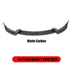 3 Pcs Front Bumper Lip V Style Splitter Spoiler for Tesla Model Y 2020-2024 Model 3 2017-2023